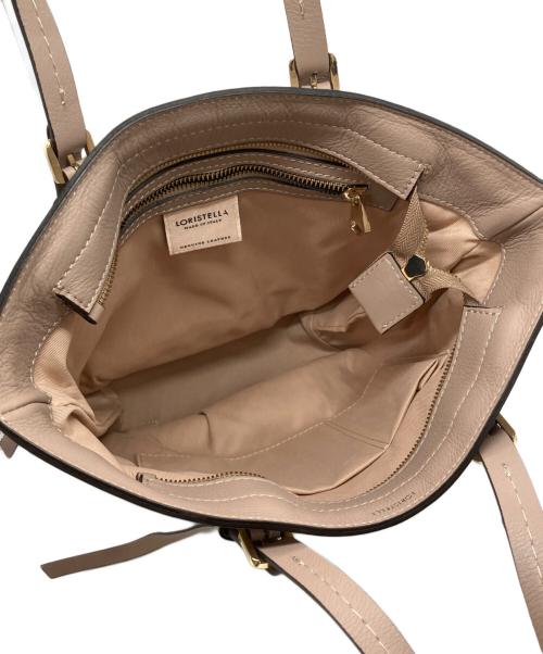 LORISTELLA（ロリステッラ）LORISTELLA (ロリステッラ) ストローレザートートバッグ ピンクの古着・服飾アイテム