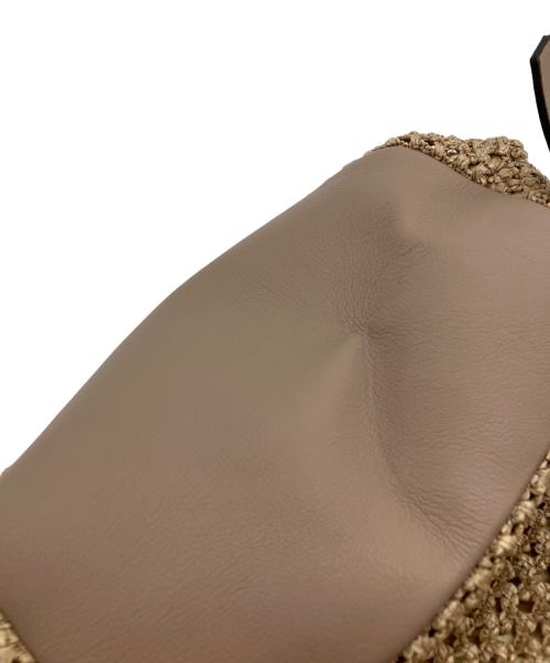 LORISTELLA（ロリステッラ）LORISTELLA (ロリステッラ) ストローレザートートバッグ ピンクの古着・服飾アイテム