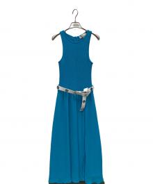MICHAEL KORS（マイケルコース）の古着「Smocked Georgette Maxi Dress」｜ブルー