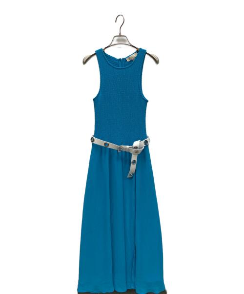 MICHAEL KORS（マイケルコース）MICHAEL KORS (マイケルコース) Smocked Georgette Maxi Dress ブルー サイズ:xxsの古着・服飾アイテム