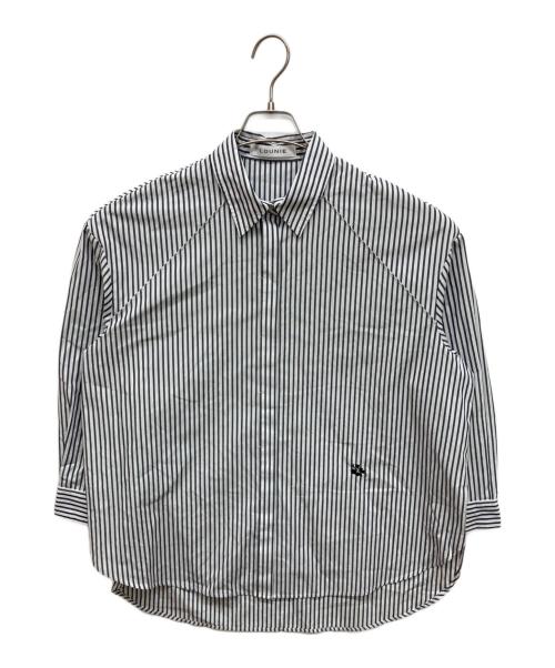 LOUNIE（ルーニー）LOUNIE (ルーニー) 先染めラメストライプシャツ ブラック サイズ:38の古着・服飾アイテム