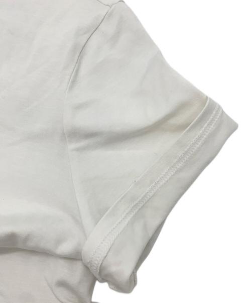 YOKO CHAN（ヨーコチャン）YOKO CHAN (ヨーコチャン) フロントギャザーフリルカットソー ホワイト サイズ:38の古着・服飾アイテム