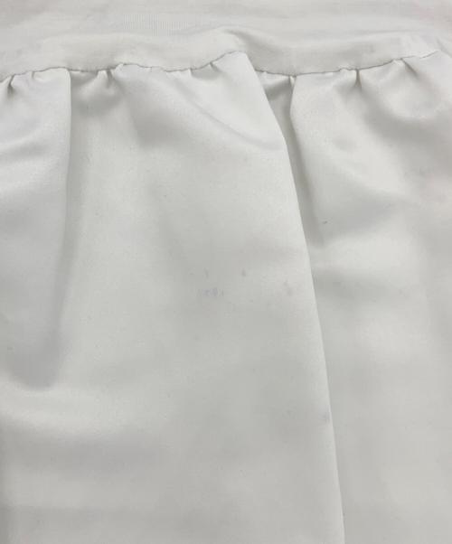 YOKO CHAN（ヨーコチャン）YOKO CHAN (ヨーコチャン) フロントギャザーフリルカットソー ホワイト サイズ:38の古着・服飾アイテム