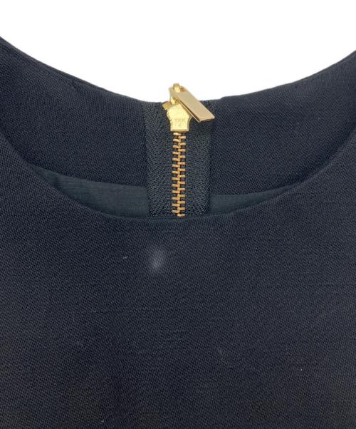 Noble（ノーブル）Noble (ノーブル) カーブシルエットロングワンピース ブラック サイズ:36の古着・服飾アイテム