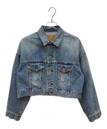 EVERYDAY I LIKE.（エヴリデイ アイ ライク）の古着「Cropped Denim ジャケット　クロップド・デニムジャケット」｜インディゴ