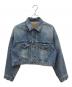EVERYDAY I LIKE.（エヴリデイ アイ ライク）の古着「Cropped Denim ジャケット　クロップド・デニムジャケット」｜インディゴ