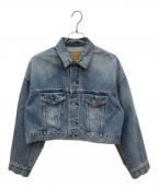 EVERYDAY I LIKE.エヴリデイ アイ ライク）の古着「Cropped Denim ジャケット　クロップド・デニムジャケット」｜インディゴ