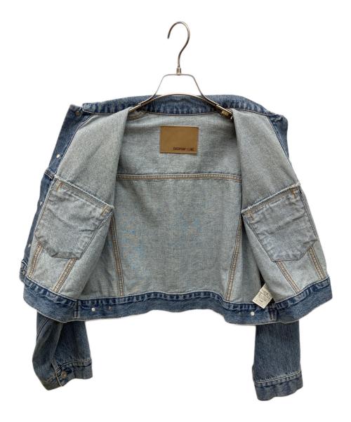 EVERYDAY I LIKE.（エヴリデイ アイ ライク）EVERYDAY I LIKE. (エヴリデイ アイ ライク) Cropped Denim ジャケット　クロップド・デニムジャケット インディゴ サイズ:FREEの古着・服飾アイテム