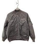 beautiful people×THE TOKYO×TAIONビューティフルピープル×ザトーキョー×タイオン）の古着「別注 PATTED MA-1 BLOUSON」｜グレー