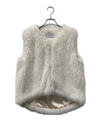 中古・古着通販】regleam (リグリーム) DRAWSTRING FUR VEST/ドロー