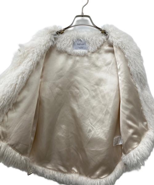 regleam（リグリーム）regleam (リグリーム) DRAWSTRING FUR VEST/ドローストリングファーベスト ホワイト サイズ:FREEの古着・服飾アイテム