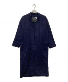 ATON（エイトン）の古着「キャメル ロングコート」｜ネイビー