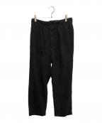 HAVERSACKハバーサック）の古着「Linen Poplin Wide Pants」｜ブラック