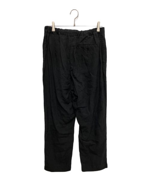 HAVERSACK（ハバーサック）HAVERSACK (ハバーサック) Linen Poplin Wide Pants ブラック サイズ:Mの古着・服飾アイテム