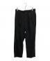 HAVERSACK（ハバーサック）の古着「Linen Poplin Wide Pants」｜ブラック