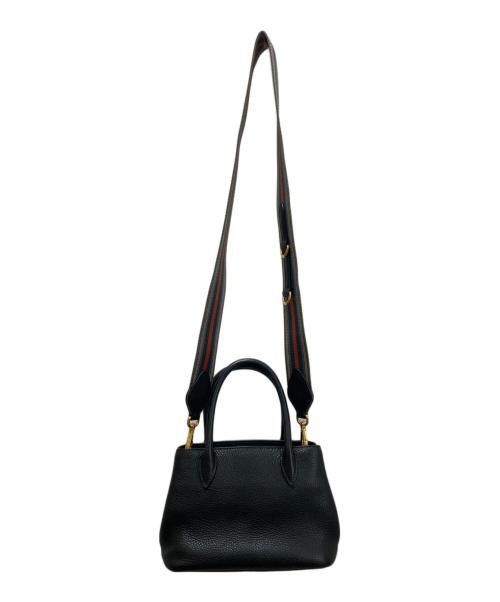 PRADA（プラダ）PRADA (プラダ) レザー2WAYショルダーバッグ ブラックの古着・服飾アイテム