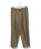 YLEVEイレーヴ）の古着「タックパンツ」｜ベージュ