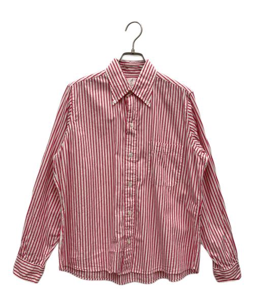 ANATOMICA（アナトミカ）ANATOMICA (アナトミカ) ストライプシャツ レッド サイズ:xsの古着・服飾アイテム