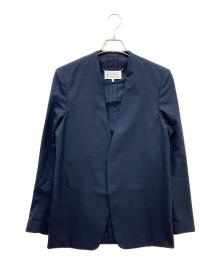 Maison Margiela（メゾンマルジェラ）の古着「ノーカラージャケット」｜ネイビー