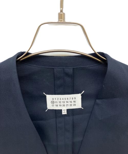 Maison Margiela（メゾンマルジェラ）Maison Margiela (メゾンマルジェラ) ノーカラージャケット ネイビー サイズ:44の古着・服飾アイテム