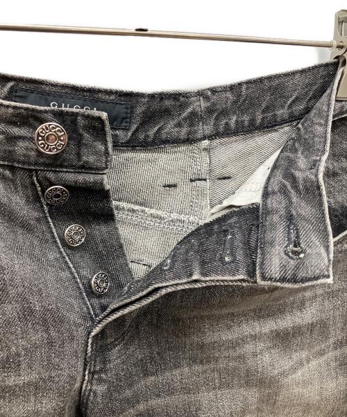 GUCCI（グッチ）GUCCI (グッチ) デニムパンツ ブラック サイズ:46の古着・服飾アイテム