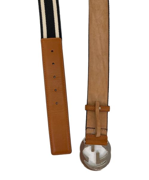 GUCCI（グッチ）GUCCI (グッチ) インターロッキングGベルト ホワイト×ブラックの古着・服飾アイテム