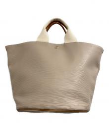 Breath TOPKAPI（ブレス トプカピ）の古着「リプル バケツ型 トートバック L」｜ベージュ