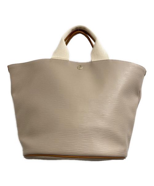 Breath TOPKAPI（ブレス トプカピ）Breath TOPKAPI (ブレス トプカピ) リプル バケツ型 トートバック L ベージュの古着・服飾アイテム