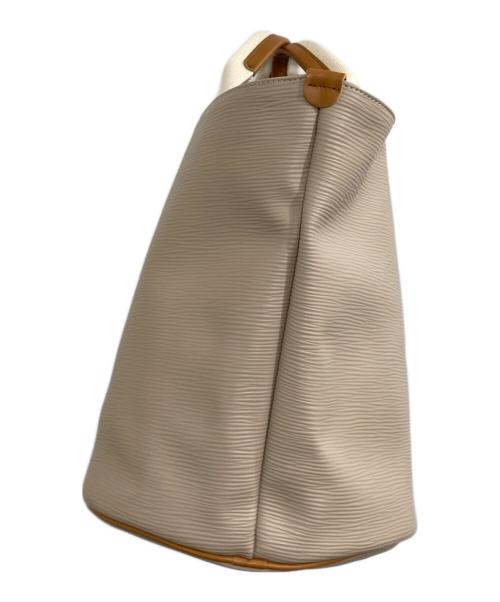 Breath TOPKAPI（ブレス トプカピ）Breath TOPKAPI (ブレス トプカピ) リプル バケツ型 トートバック L ベージュの古着・服飾アイテム