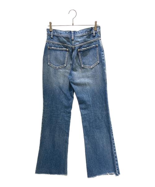 MADISON BLUE（マディソンブルー）MADISON BLUE (マディソンブルー) HEM CUT FLARE PT DENIM ブルー サイズ:Mの古着・服飾アイテム