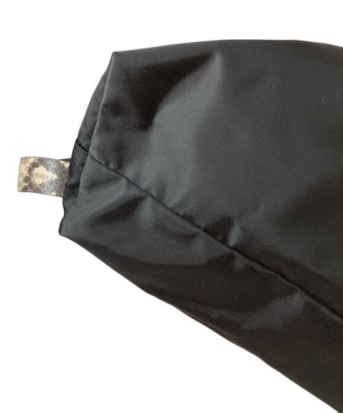 ORSETTO（オルセット）ORSETTO (オルセット) パイソンストラップ2WAYバッグ ブラックの古着・服飾アイテム