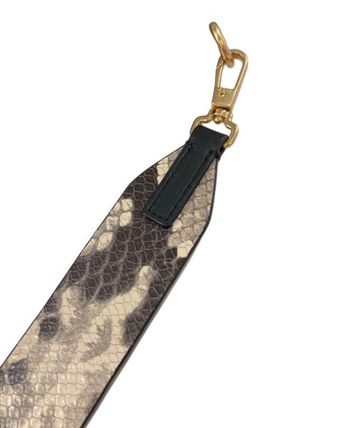 ORSETTO（オルセット）ORSETTO (オルセット) パイソンストラップ2WAYバッグ ブラックの古着・服飾アイテム