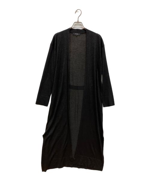 UNTITLED（アンタイトル）UNTITLED (アンタイトル) マキシスリットニットカーディガン ブラック サイズ:2の古着・服飾アイテム