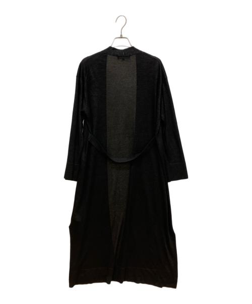 UNTITLED（アンタイトル）UNTITLED (アンタイトル) マキシスリットニットカーディガン ブラック サイズ:2の古着・服飾アイテム