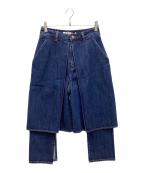 AALTOアールト）の古着「デニムサルエルパンツ」｜インディゴ