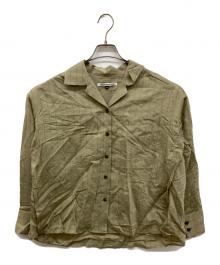 ADOLFO DOMINGUEZ（アドルフォ ドミンゲス）の古着「ストライプ ボウリングネック シャツ」｜グリーン×グレー