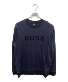 BOSS HUGO BOSS（ボス ヒューゴボス）の古着「ロゴスウェット」｜ネイビー