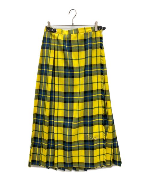 O'NEIL OF DUBLIN（オニールオブダブリン）O'NEIL OF DUBLIN (オニールオブダブリン) ラップスカート イエロー サイズ:10の古着・服飾アイテム