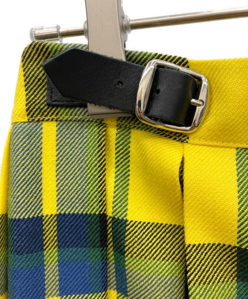 O'NEIL OF DUBLIN（オニールオブダブリン）O'NEIL OF DUBLIN (オニールオブダブリン) ラップスカート イエロー サイズ:10の古着・服飾アイテム