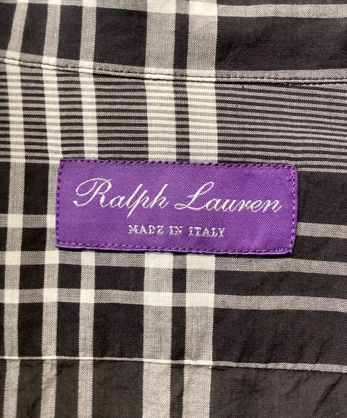 RALPH LAUREN Purple Label（ラルフ ローレン パープル レーベル）RALPH LAUREN Purple Label (ラルフ ローレン パープル レーベル) チェックシャツ ブラック サイズ:Ｌの古着・服飾アイテム