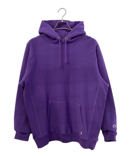 Champion REVERSE WEAVE（チャンピオン リバース ウィーブ）Champion REVERSE WEAVE (チャンピオン リバース ウィーブ) RHC Ron Herman (アールエイチシー ロンハーマン) プルオーバーパーカー パープル サイズ:Lの古着・服飾アイテム