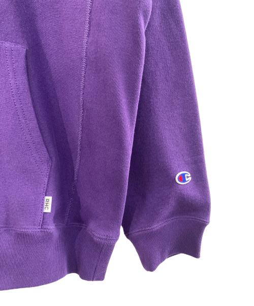 Champion REVERSE WEAVE（チャンピオン リバース ウィーブ）Champion REVERSE WEAVE (チャンピオン リバース ウィーブ) RHC Ron Herman (アールエイチシー ロンハーマン) プルオーバーパーカー パープル サイズ:Lの古着・服飾アイテム