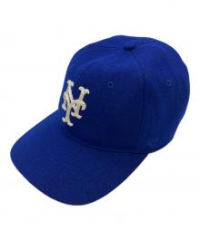 47BRAND×KITH（フォーティーセブンブランド×キス）の古着「New York Mets Stem Stitch Franchise LS Cap」｜ブルー