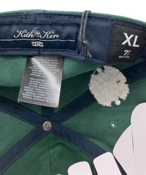 47（フォーティーセブン）47 (フォーティーセブン) KITH (キス) キャップ グリーン サイズ:XLの古着・服飾アイテム