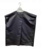 YOKO CHANヨーコチャン）の古着「フレンチスリーブブラウス」｜ブラック