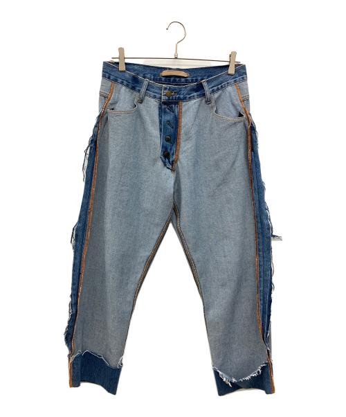 Litkovskaya（リトコフスカヤ）Litkovskaya (リトコフスカヤ) 裏デニムワイドパンツ インディゴ サイズ:36の古着・服飾アイテム
