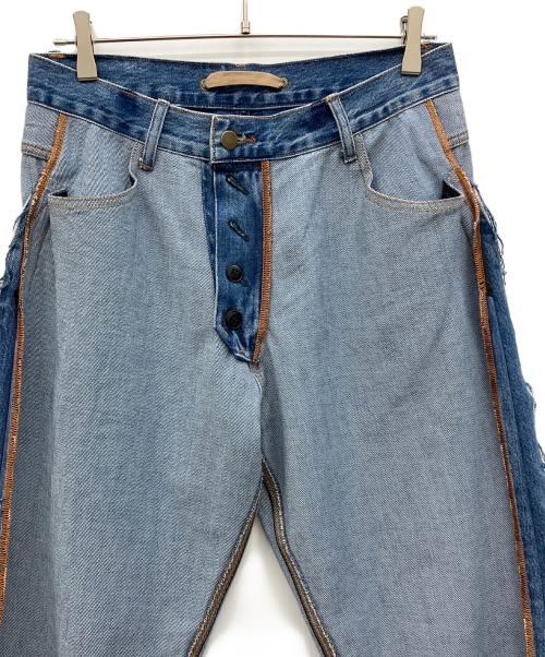 Litkovskaya（リトコフスカヤ）Litkovskaya (リトコフスカヤ) 裏デニムワイドパンツ インディゴ サイズ:36の古着・服飾アイテム