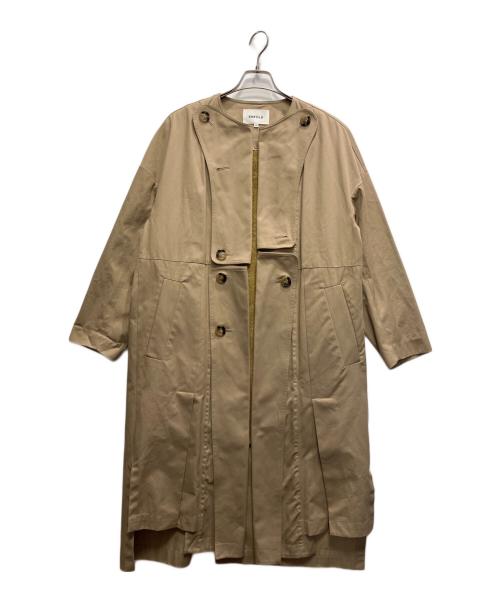 ENFOLD（エンフォルド）ENFOLD (エンフォルド) COピーチツイルライナー ロングトレンチコート ベージュ サイズ:38の古着・服飾アイテム