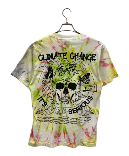ONLINE CERAMICS（オンライン セラミックス）Online Ceramics (オンライン セラミックス) プリントTシャツ イエロー サイズ:Sの古着・服飾アイテム