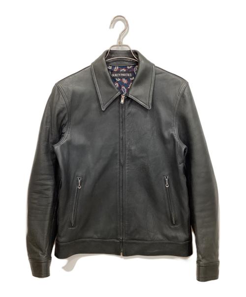 WACKO MARIA（ワコマリア）WACKO MARIA (ワコマリア) LEATHER SINGLE RIDERS JACKET(TYPE 2) ブラック サイズ:Lの古着・服飾アイテム